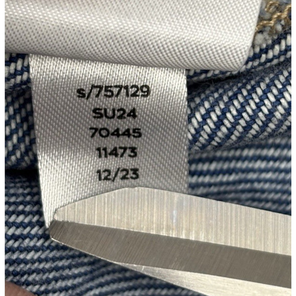 LOFT The Palazzo Denim Pant Women's 10/30 Blue Wide Leg Jean NWT - Picture 12 of 14